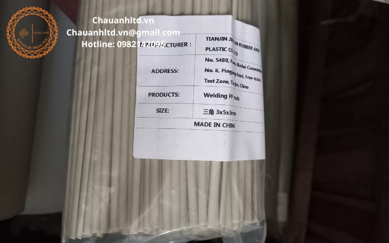 Que hàn nhựa PP độ bền cao, chống hóa chất, chịu nhiệt, dùng để hàn bồn chứa, đường ống và linh kiện nhựa PP