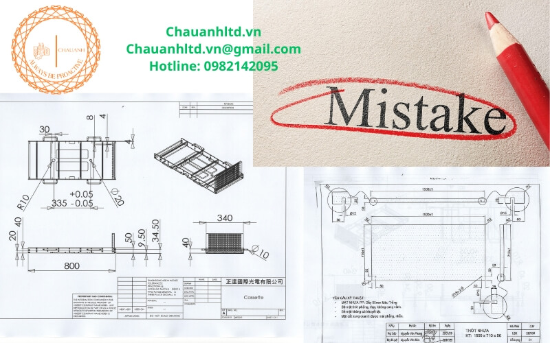 Hình ảnh minh họa các sai lầm phổ biến khi đặt gia công cơ khí theo yêu cầu và cách khắc phục